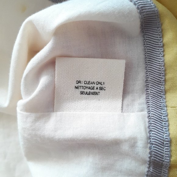 Floreat Anthropologie Scythed Lawns Ruffled Skirt Pink Yellow Size 8 - Picture 11 of 13